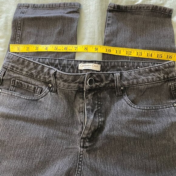 Coldwater Creek Natural Fit Stretch Bootcut Leg Pant 40" Length Faded Black - 10 - Picture 5 of 10
